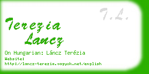 terezia lancz business card