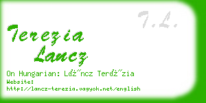 terezia lancz business card